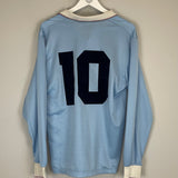 Shop 1993/95 LAZIO #10 L/S HOME SHIRT (L) UMBRO, classic football shirts, vintage football shirts & retro soccer jerseys at Cult Kits