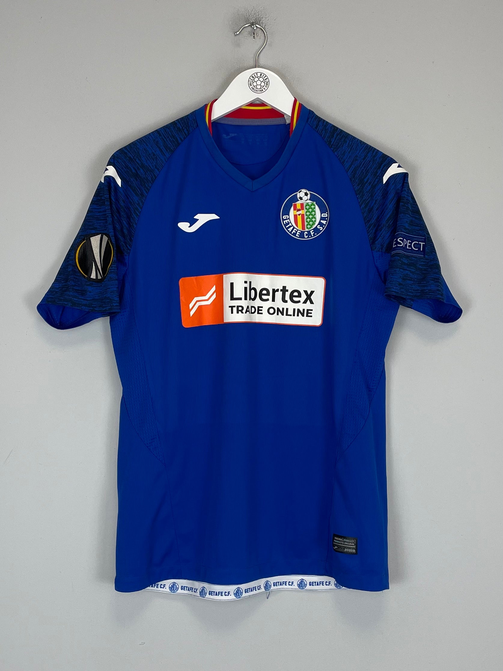 Shop 2019/20 GETAFE ETXEITA #16 E/L HOME SHIRT (M) JOMA, classic football shirts, vintage football shirts & retro soccer jerseys at Cult Kits
