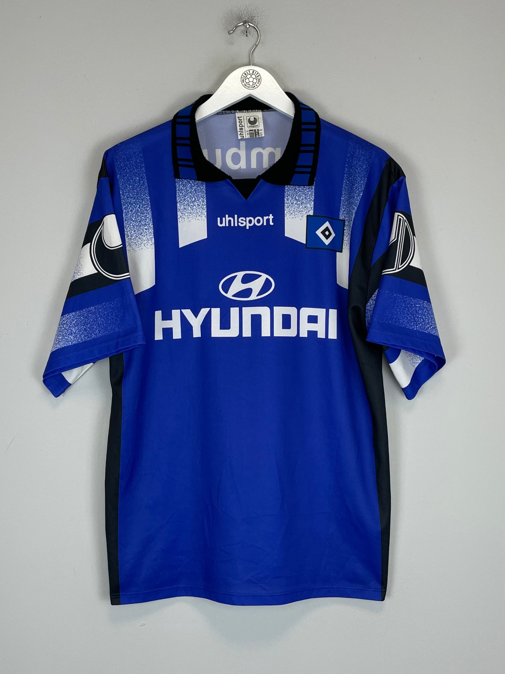 Shop 1995/96 HAMBURG AWAY SHIRT (XL) UHLSPORT, classic football shirts, vintage football shirts & retro soccer jerseys at Cult Kits