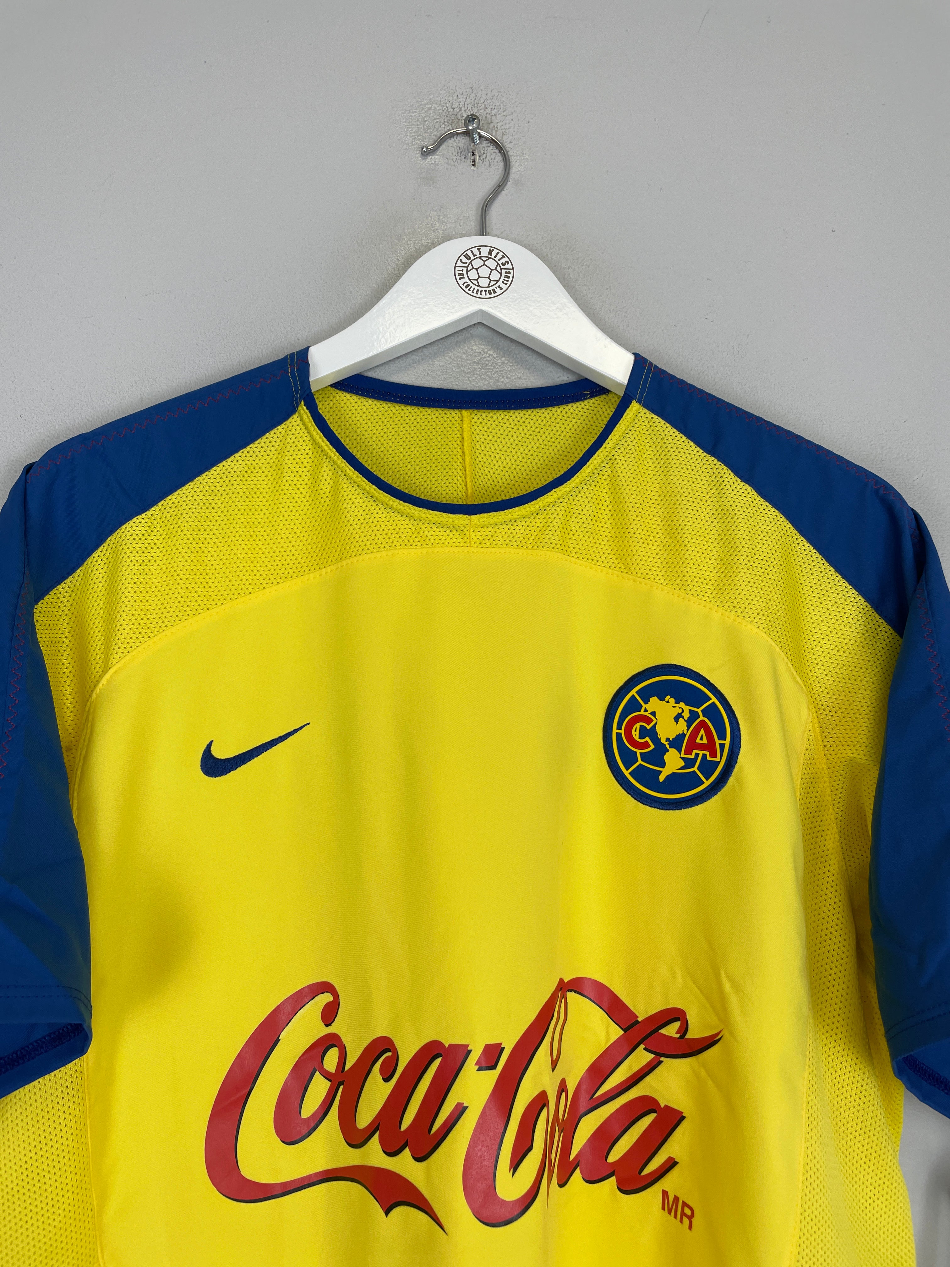 Shop 2003/04 CLUB AMERICA *BNWT* HOME SHIRT (MULTIPLE SIZES) NIKE, classic football shirts, vintage football shirts & retro soccer jerseys at Cult Kits