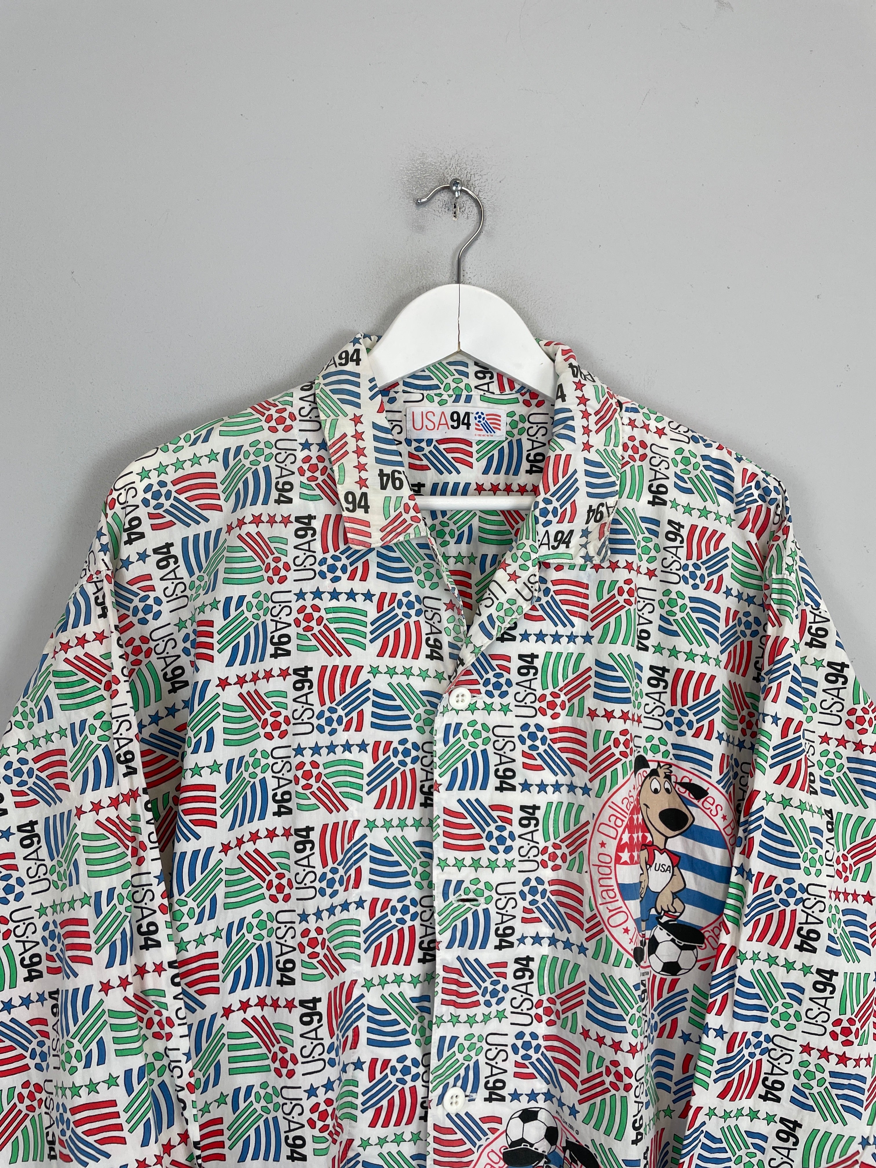 Shop 1994 USA WORLD CUP SHIRT (L) OM, classic football shirts, vintage football shirts & retro soccer jerseys at Cult Kits