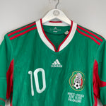 Shop 2010 MEXICO C.BLANCO #10 (FRANCE v MEXICO) HOME SHIRT (M) ADIDAS, classic football shirts, vintage football shirts & retro soccer jerseys at Cult Kits
