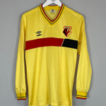 Shop 1986/88 WATFORD HOME SHIRT (L) UMBRO, classic football shirts, vintage football shirts & retro soccer jerseys at Cult Kits