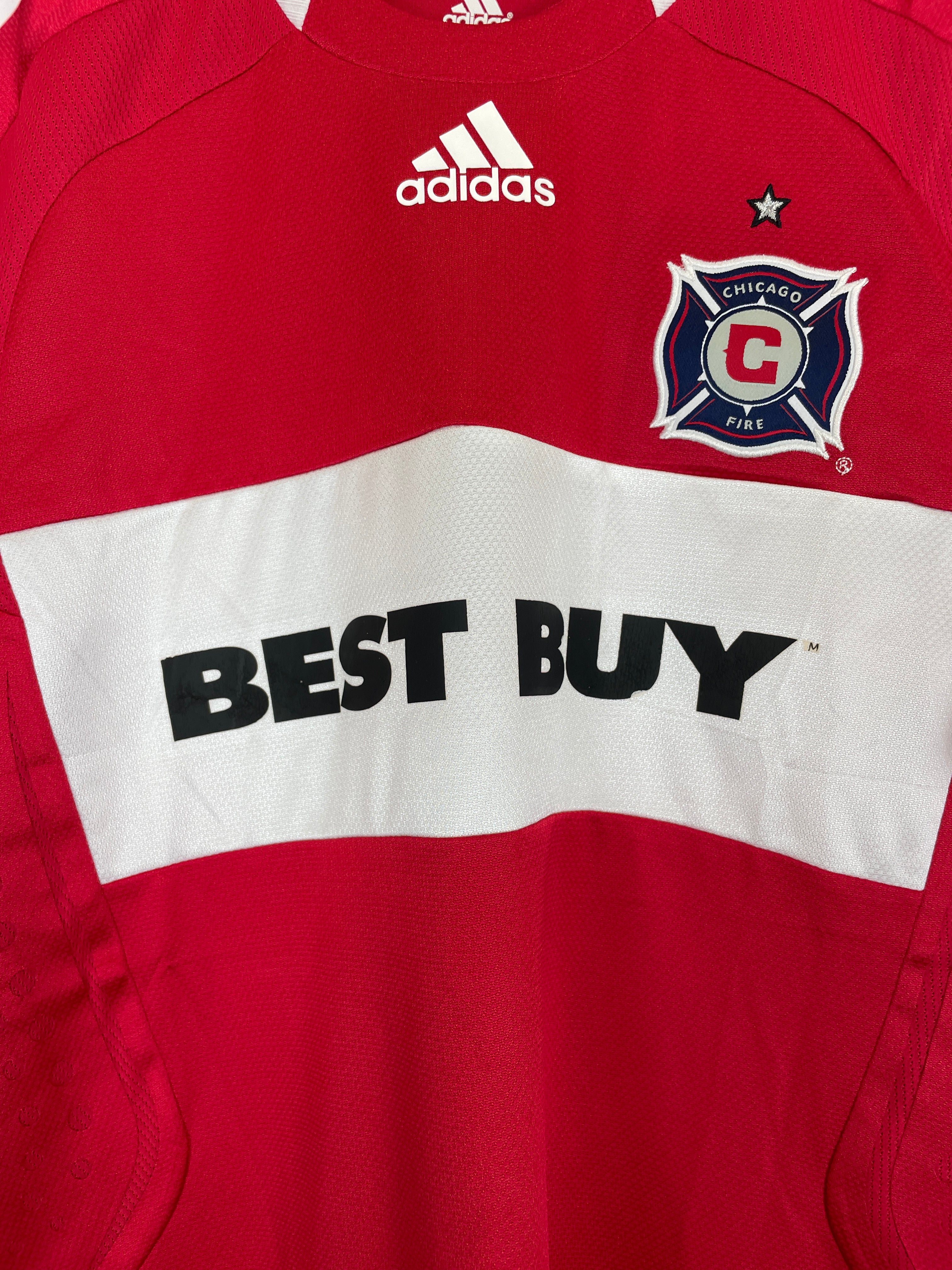 Shop 2008/09 CHICAGO FIRE *PLAYER ISSUE* HOME SHIRT (L) ADIDAS, classic football shirts, vintage football shirts & retro soccer jerseys at Cult Kits