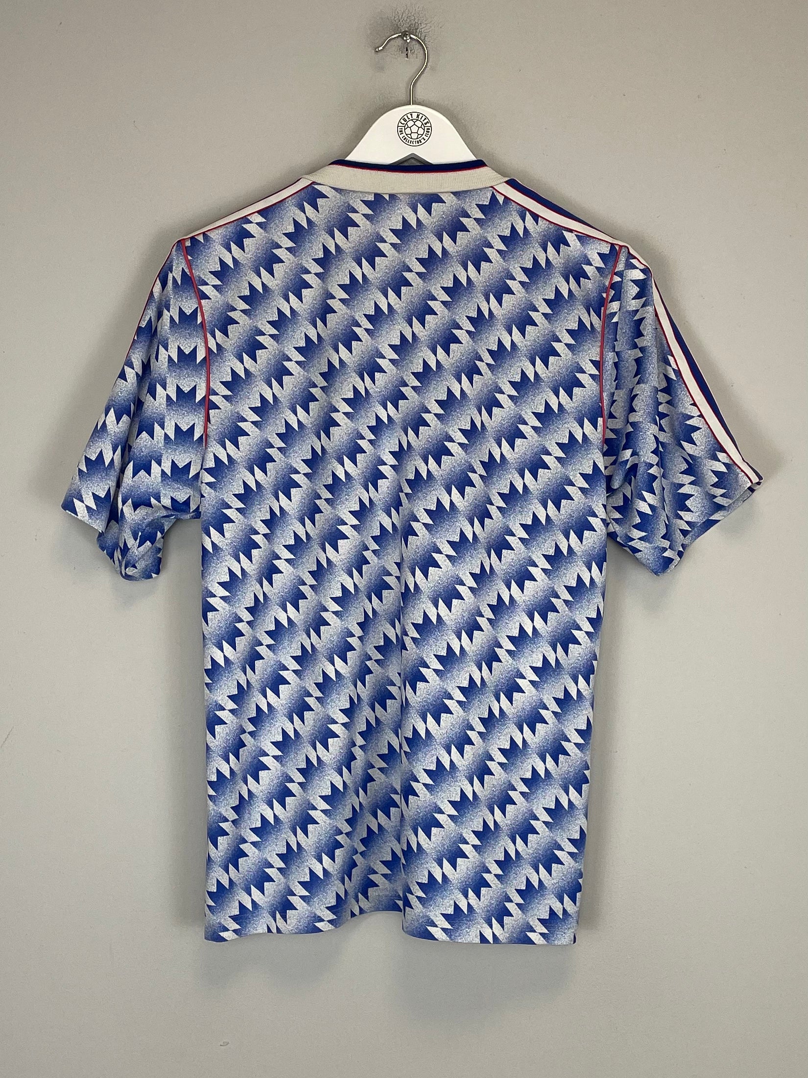 Shop 1990/92 MANCHESTER UNITED AWAY SHIRT (M) UMBRO, classic football shirts, vintage football shirts & retro soccer jerseys at Cult Kits
