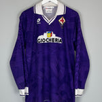 Shop 1991/92 FIORENTINA #5 L/S HOME SHIRT (L) LOTTO, classic football shirts, vintage football shirts & retro soccer jerseys at Cult Kits