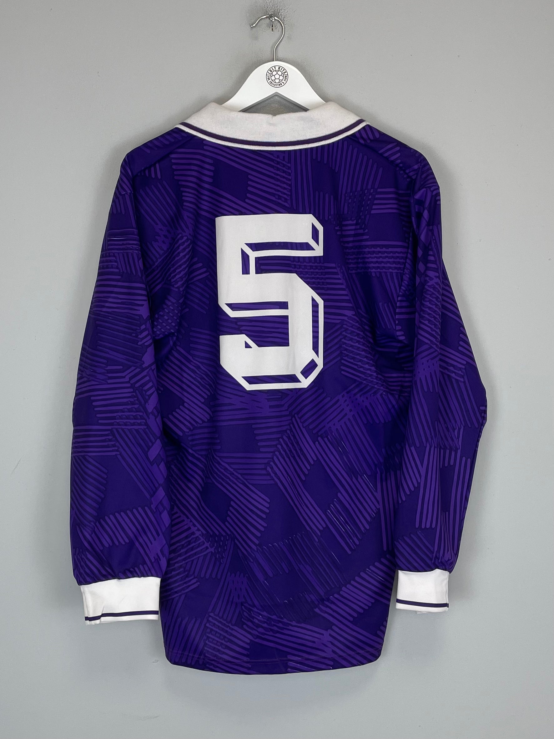 Shop 1991/92 FIORENTINA #5 L/S HOME SHIRT (L) LOTTO, classic football shirts, vintage football shirts & retro soccer jerseys at Cult Kits