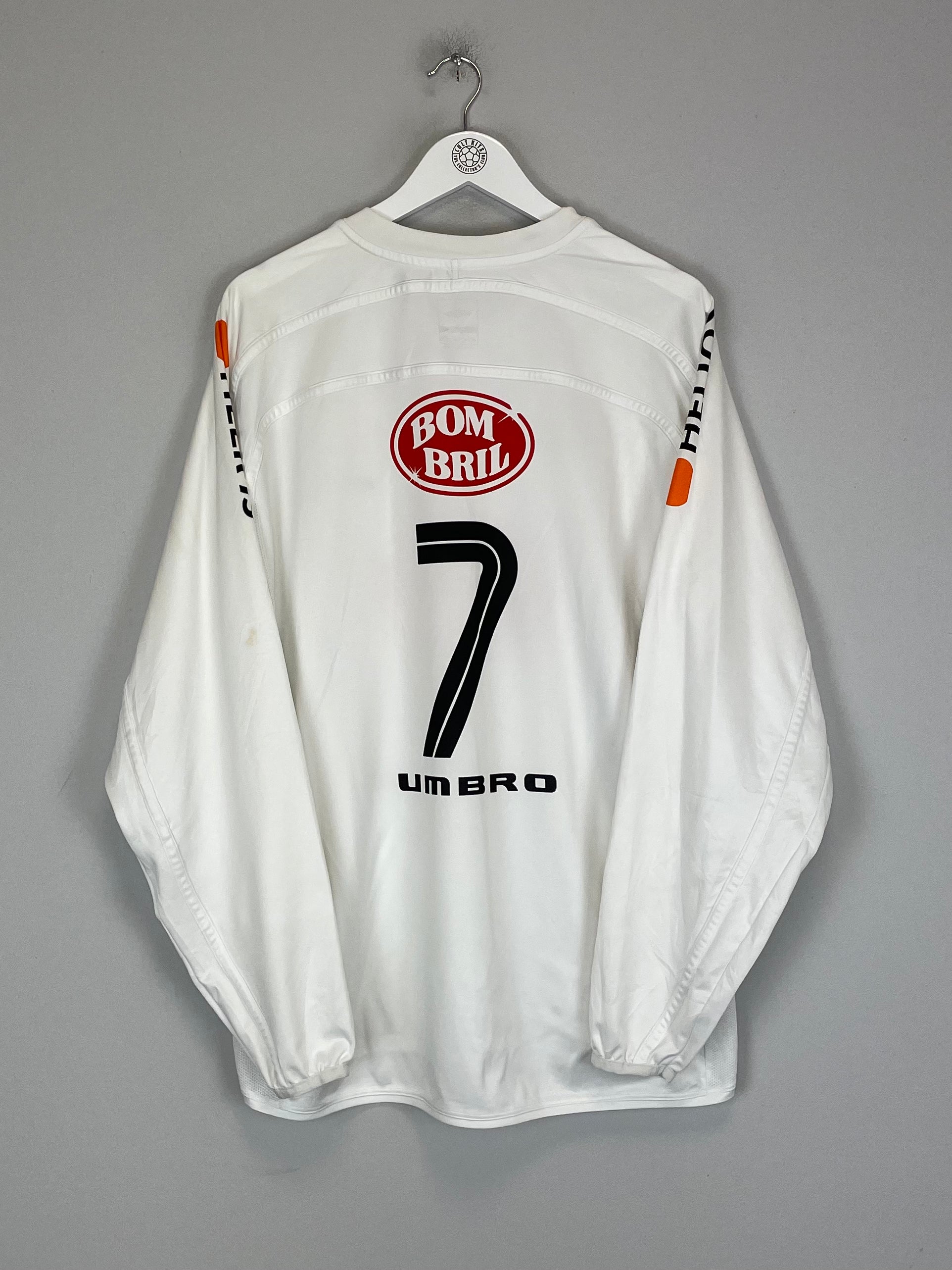 Shop 2004 SANTOS #7 HOME SHIRT (L) UMBRO, classic football shirts, vintage football shirts & retro soccer jerseys at Cult Kits