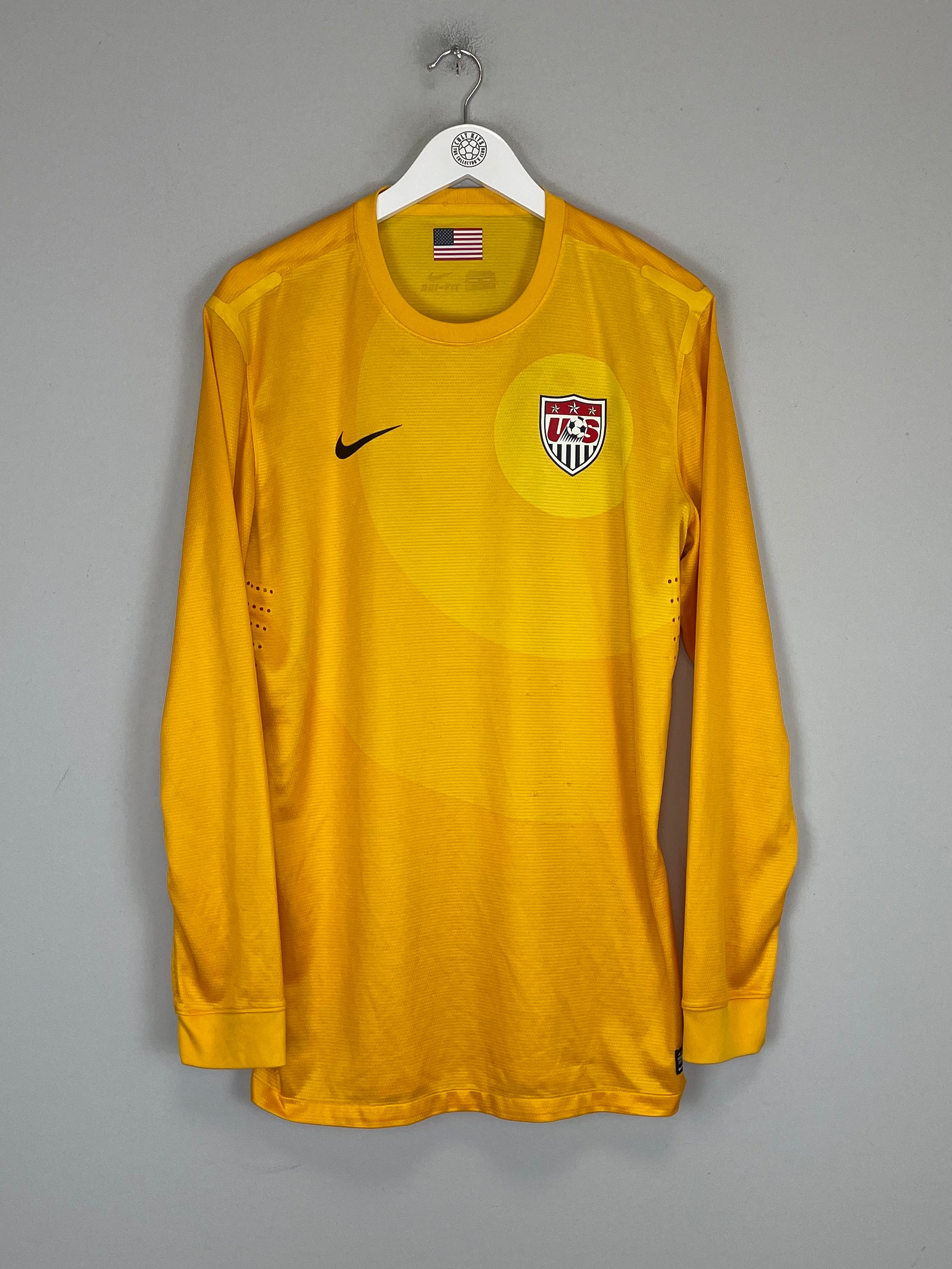 Shop 2012/13 USA *PLAYER ISSUE* GK SHIRT (XL) NIKE, classic football shirts, vintage football shirts & retro soccer jerseys at Cult Kits