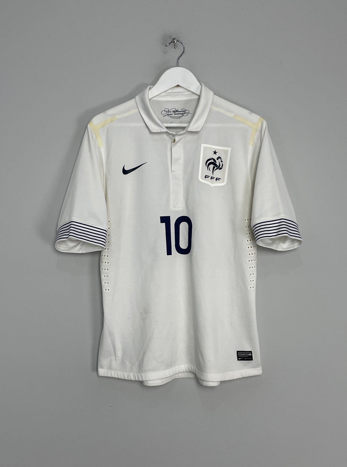 2012/13 FRANCE BENZEMA #10 *PLAYER ISSUE* AWAY SHIRT (L) ADIDAS
