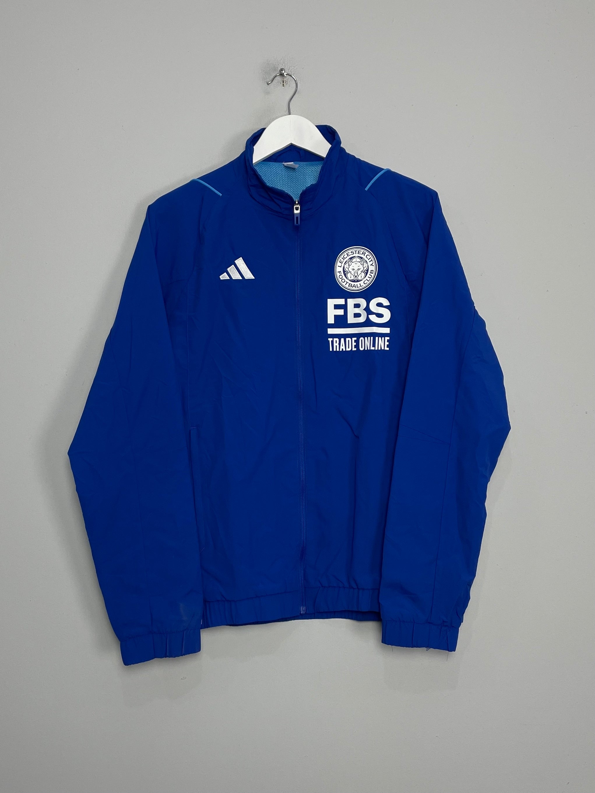 Shop 2023/24 LEICESTER CITY TRACK JACKET (M) ADIDAS, classic football shirts, vintage football shirts & retro soccer jerseys at Cult Kits