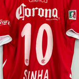 Shop 2008/09 DEPORTIVO TOLUCA SINHA #10 HOME SHIRT (XL) ATLETICA, classic football shirts, vintage football shirts & retro soccer jerseys at Cult Kits