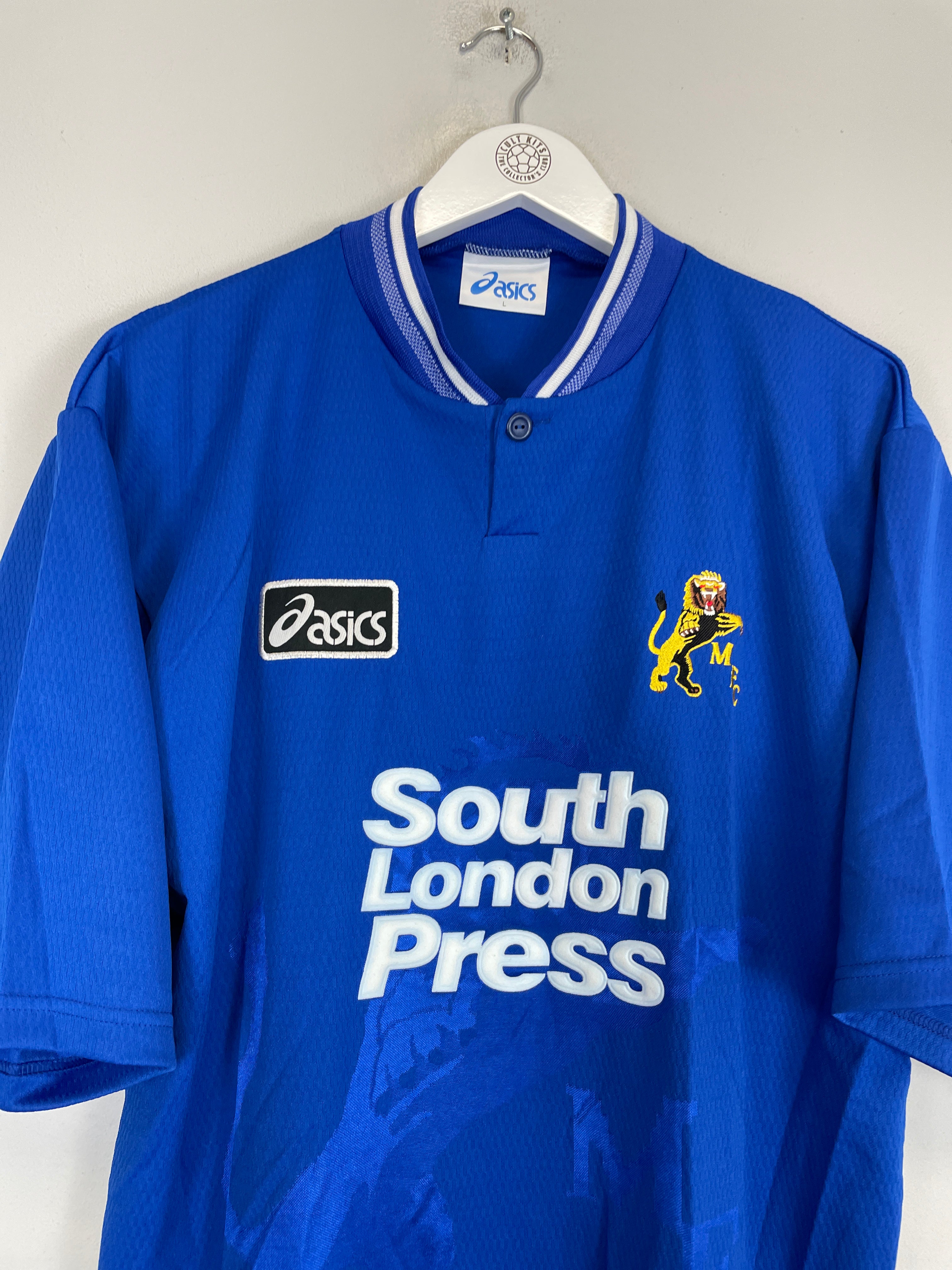 Shop 1996/97 MILLWALL *MINT* HOME SHIRT (L) ASICS, classic football shirts, vintage football shirts & retro soccer jerseys at Cult Kits