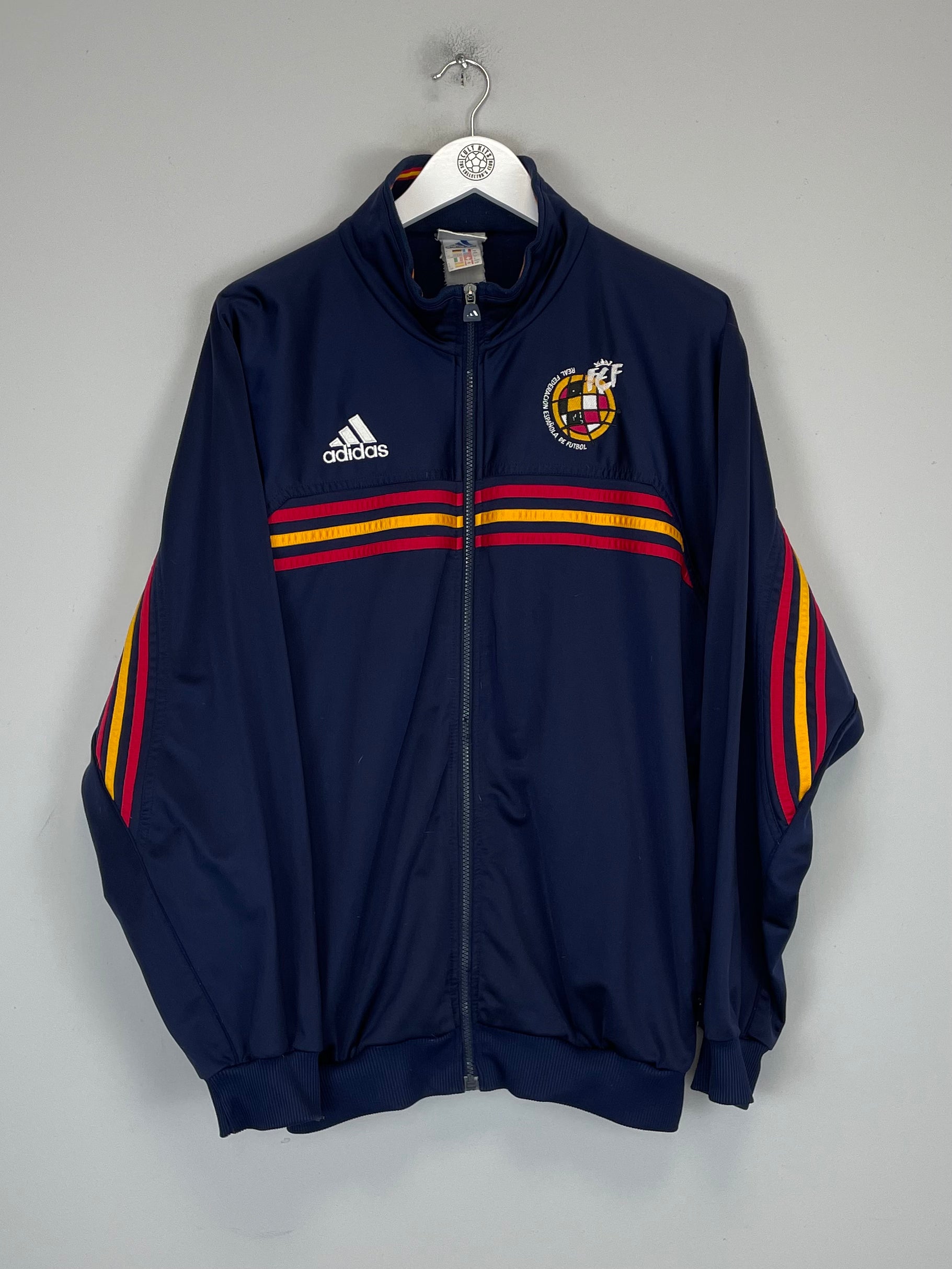 Shop 2000/02 SPAIN TRACK JACKET (M) ADIDAS, classic football shirts, vintage football shirts & retro soccer jerseys at Cult Kits