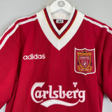 Shop 1995/96 LIVERPOOL *MINT* HOME SHIRT (M) ADIDAS, classic football shirts, vintage football shirts & retro soccer jerseys at Cult Kits