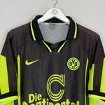 Shop 1996/97 DORTMUND AWAY SHIRT (L) NIKE, classic football shirts, vintage football shirts & retro soccer jerseys at Cult Kits