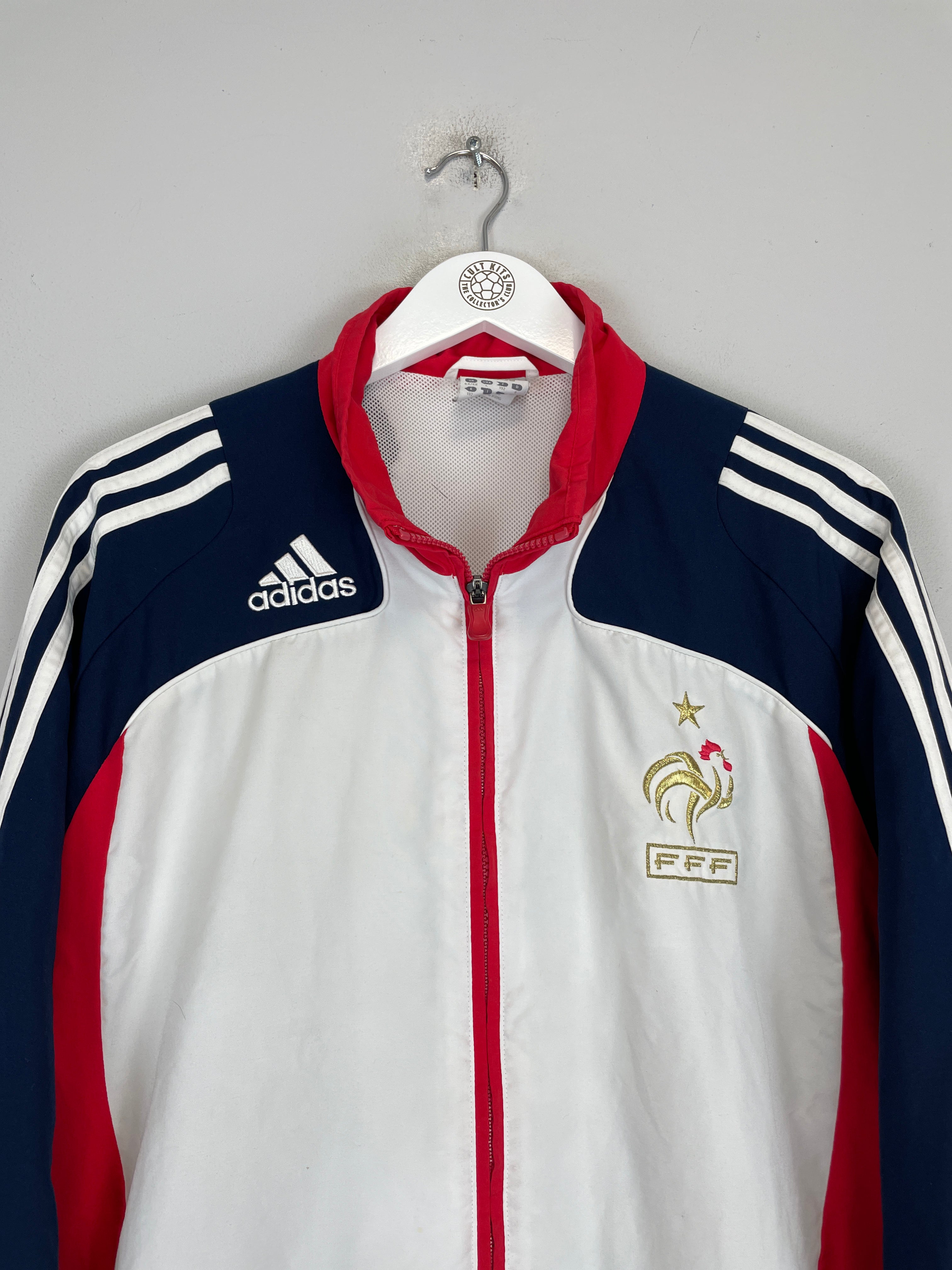Shop 2007/08 FRANCE TRACK JACKET (L) ADIDAS, classic football shirts, vintage football shirts & retro soccer jerseys at Cult Kits