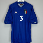 Shop 1998/99 ITALY MALDINI #3 HOME SHIRT (XXL) KAPPA, classic football shirts, vintage football shirts & retro soccer jerseys at Cult Kits