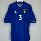 Shop 1998/99 ITALY MALDINI #3 HOME SHIRT (XXL) KAPPA, classic football shirts, vintage football shirts & retro soccer jerseys at Cult Kits