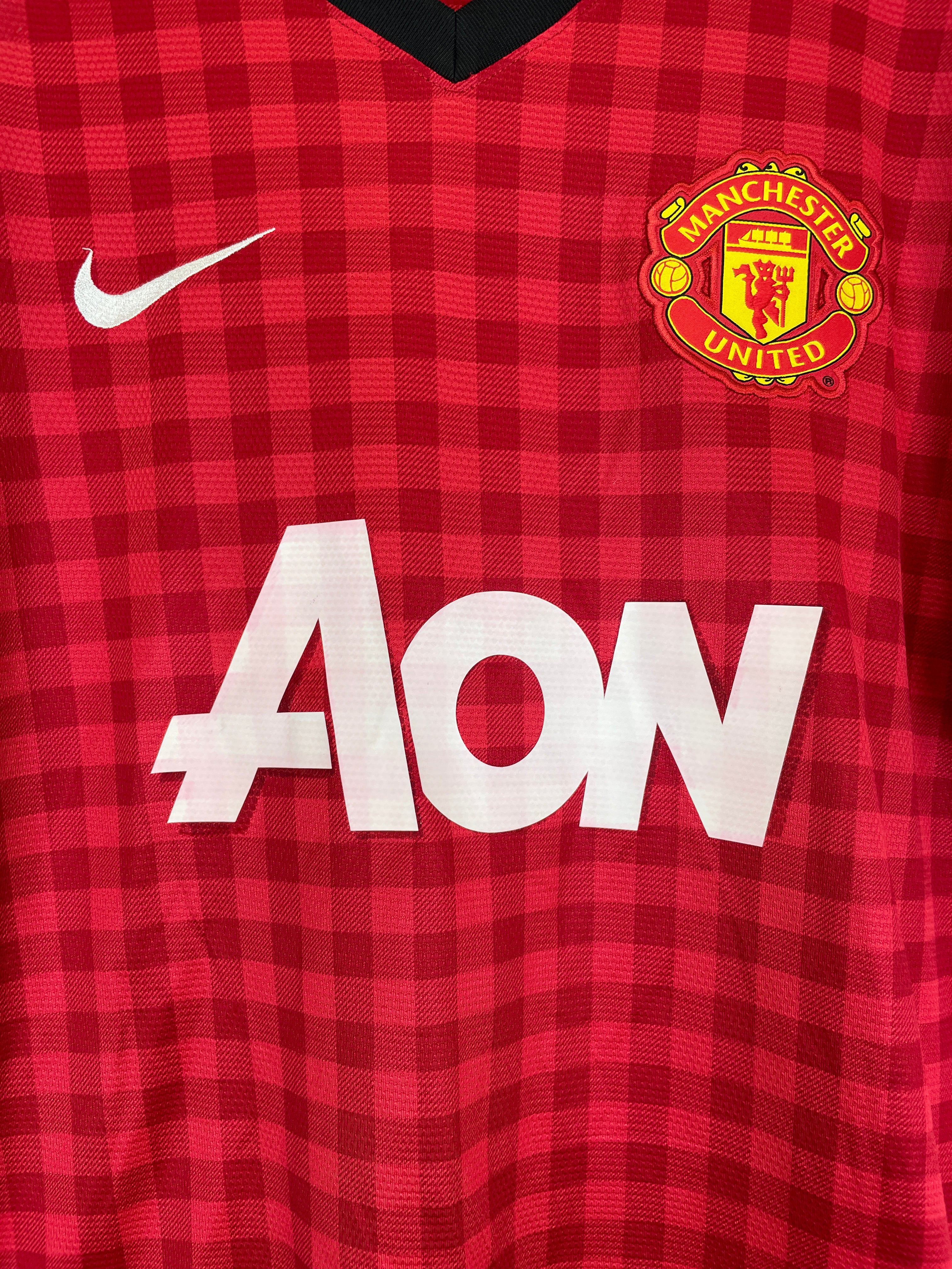 Shop 2012/13 MANCHESTER UNITED CHICHARITO #14 HOME SHIRT (M) NIKE, classic football shirts, vintage football shirts & retro soccer jerseys at Cult Kits