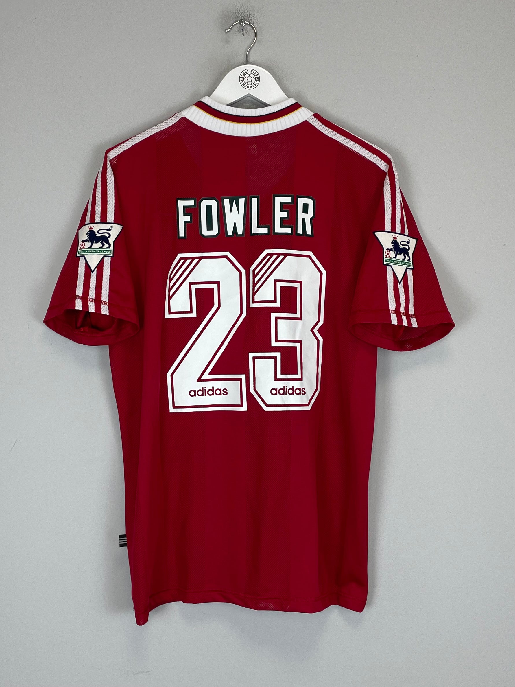 Shop 1995/96 LIVERPOOL FOWLER #23 HOME SHIRT (L) REEBOK, classic football shirts, vintage football shirts & retro soccer jerseys at Cult Kits