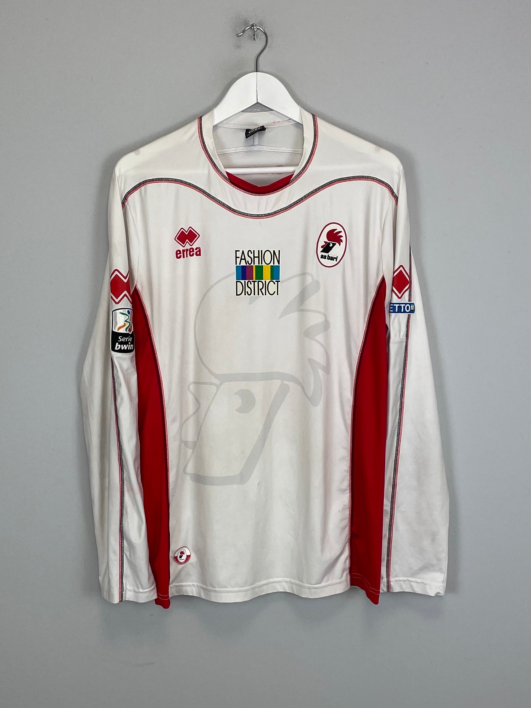 Shop 2012/13 BARI IUNCO #27 L/S *MATCH ISSUE* HOME SHIRT (L) ERREA, classic football shirts, vintage football shirts & retro soccer jerseys at Cult Kits