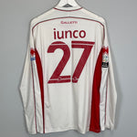 Shop 2012/13 BARI IUNCO #27 L/S *MATCH ISSUE* HOME SHIRT (L) ERREA, classic football shirts, vintage football shirts & retro soccer jerseys at Cult Kits
