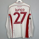 Shop 2012/13 BARI IUNCO #27 L/S *MATCH ISSUE* HOME SHIRT (L) ERREA, classic football shirts, vintage football shirts & retro soccer jerseys at Cult Kits