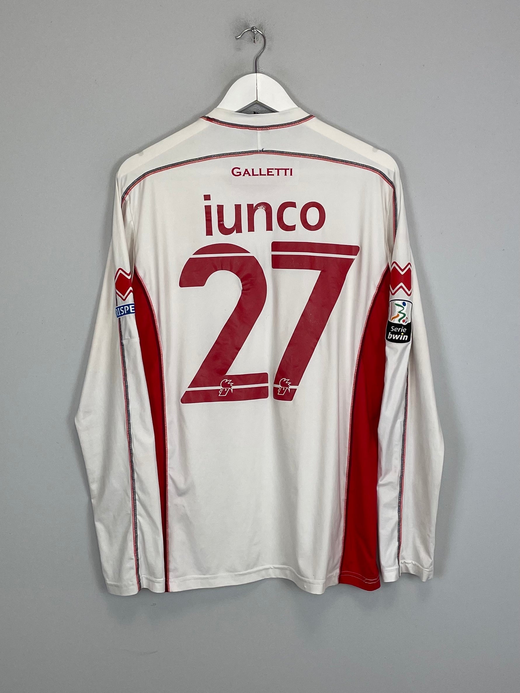 Shop 2012/13 BARI IUNCO #27 L/S *MATCH ISSUE* HOME SHIRT (L) ERREA, classic football shirts, vintage football shirts & retro soccer jerseys at Cult Kits