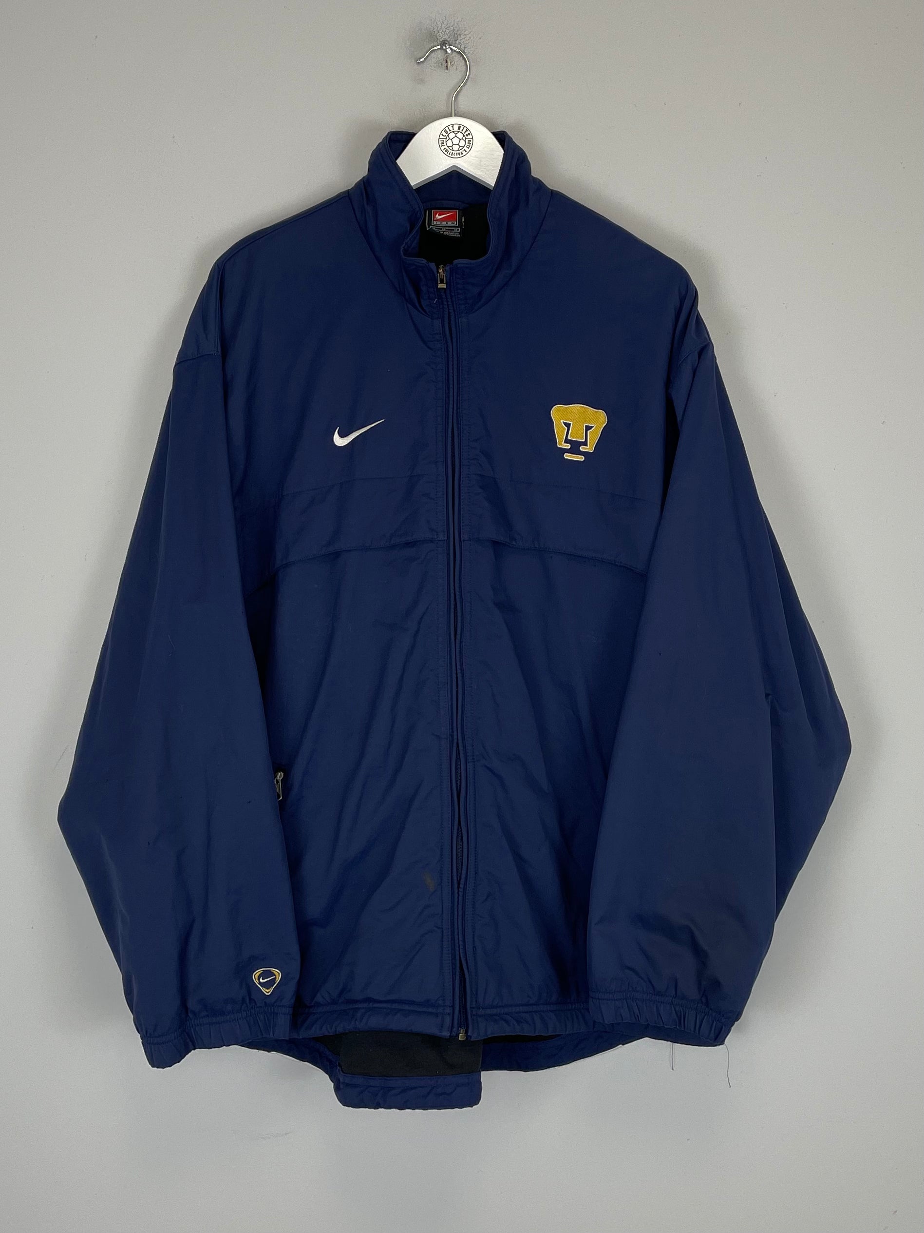 Shop 2001/02 UNAM PUMAS JACKET (XL) NIKE, classic football shirts, vintage football shirts & retro soccer jerseys at Cult Kits