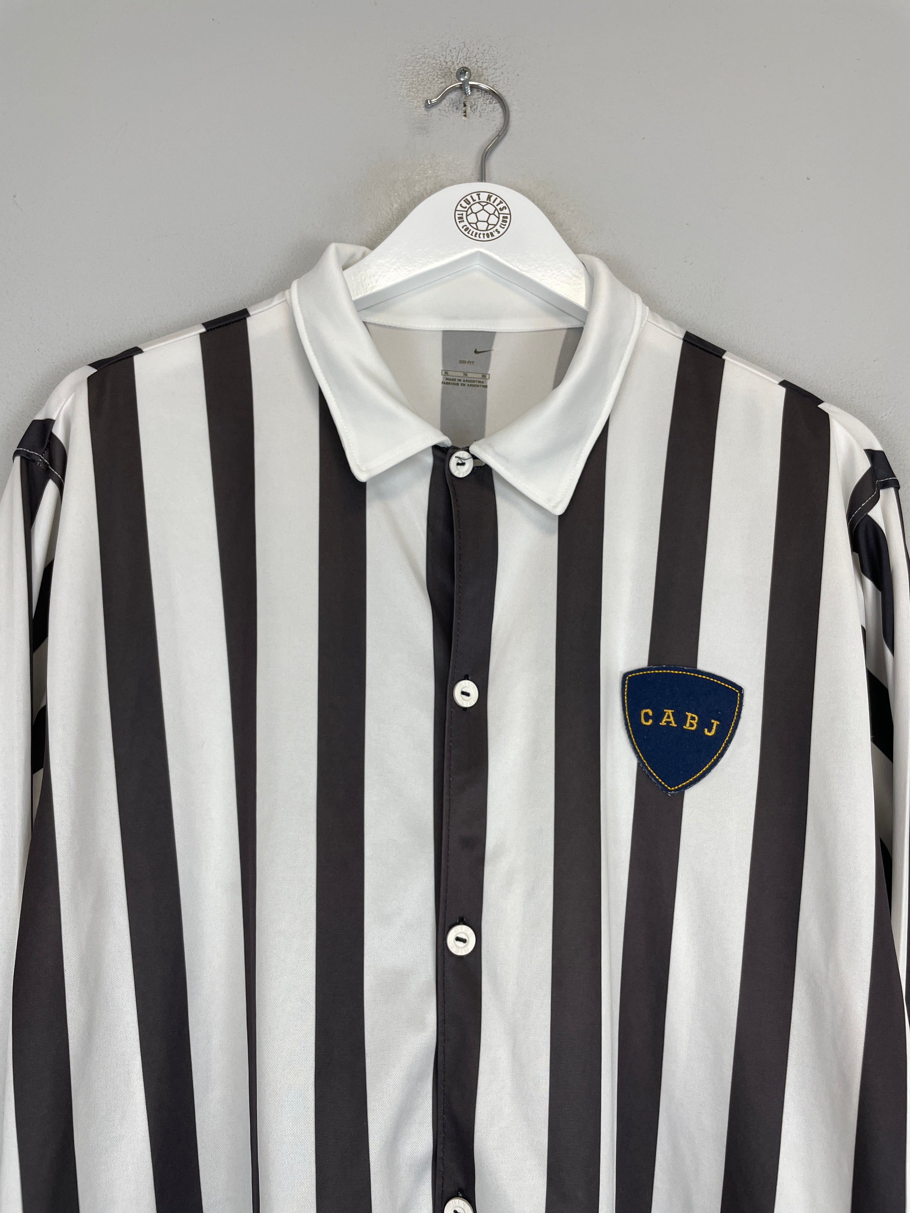 Shop 2005/06 BOCA JUNIORS L/S CENTENARY SHIRT (XL) NIKE, classic football shirts, vintage football shirts & retro soccer jerseys at Cult Kits