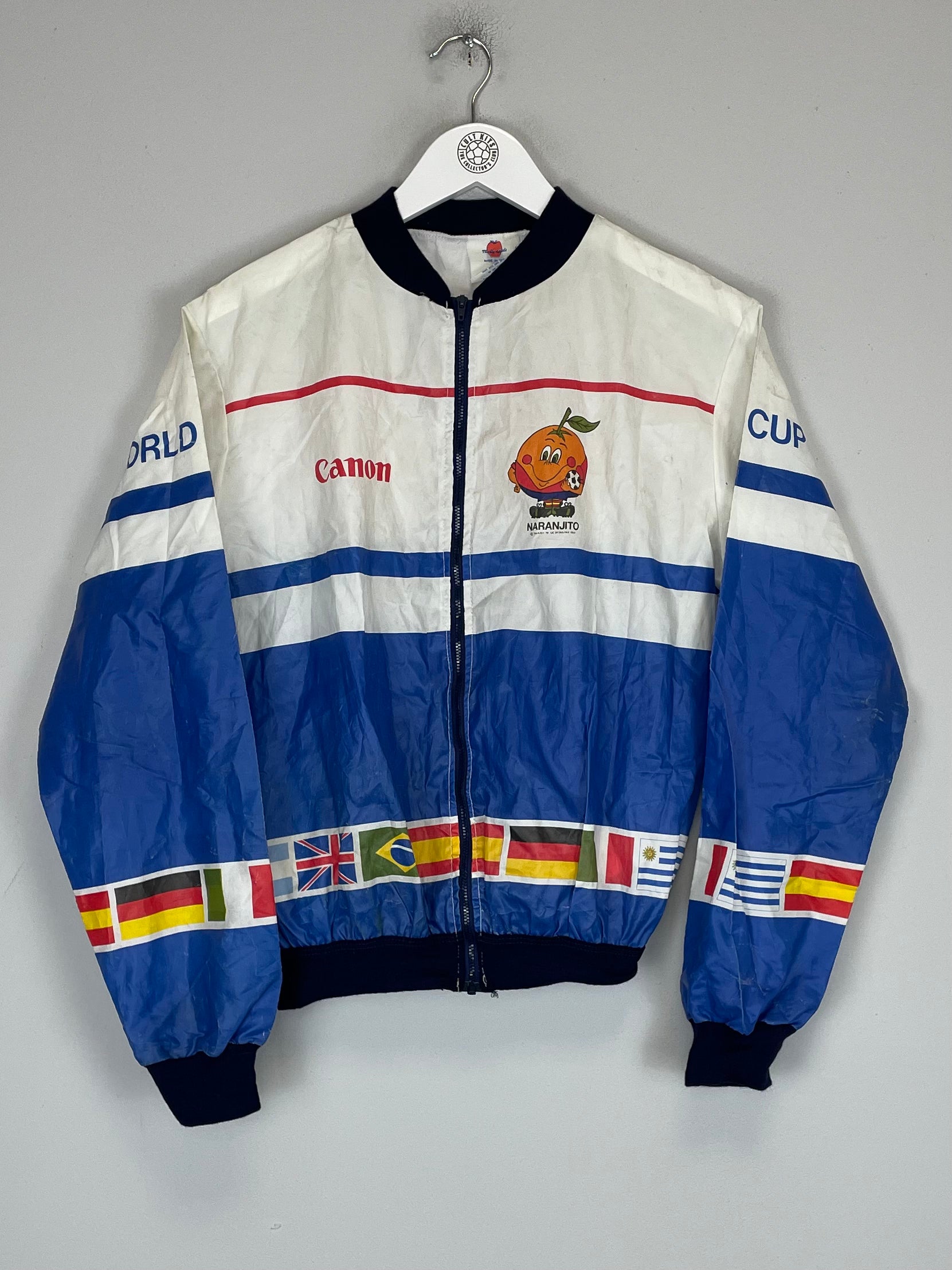 Shop 1982 WORLD CUP TRACK JACKET (S) CANNON, classic football shirts, vintage football shirts & retro soccer jerseys at Cult Kits