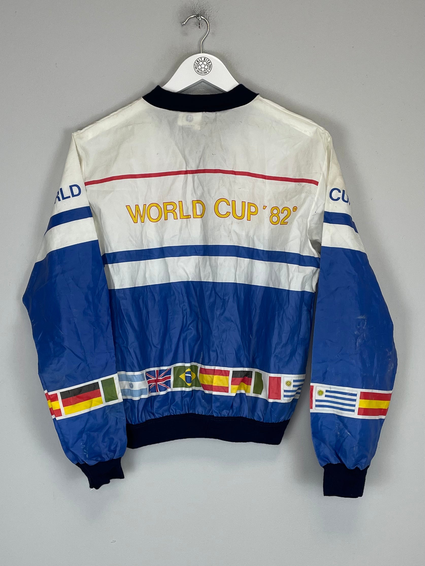 Shop 1982 WORLD CUP TRACK JACKET (S) CANNON, classic football shirts, vintage football shirts & retro soccer jerseys at Cult Kits