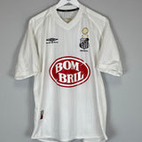 Shop 2003 SANTOS #10 HOME SHIRT (L) UMBRO, classic football shirts, vintage football shirts & retro soccer jerseys at Cult Kits