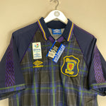 Shop 1994/96 SCOTLAND *BNWT* HOME SHIRT (L) UMBRO, classic football shirts, vintage football shirts & retro soccer jerseys at Cult Kits