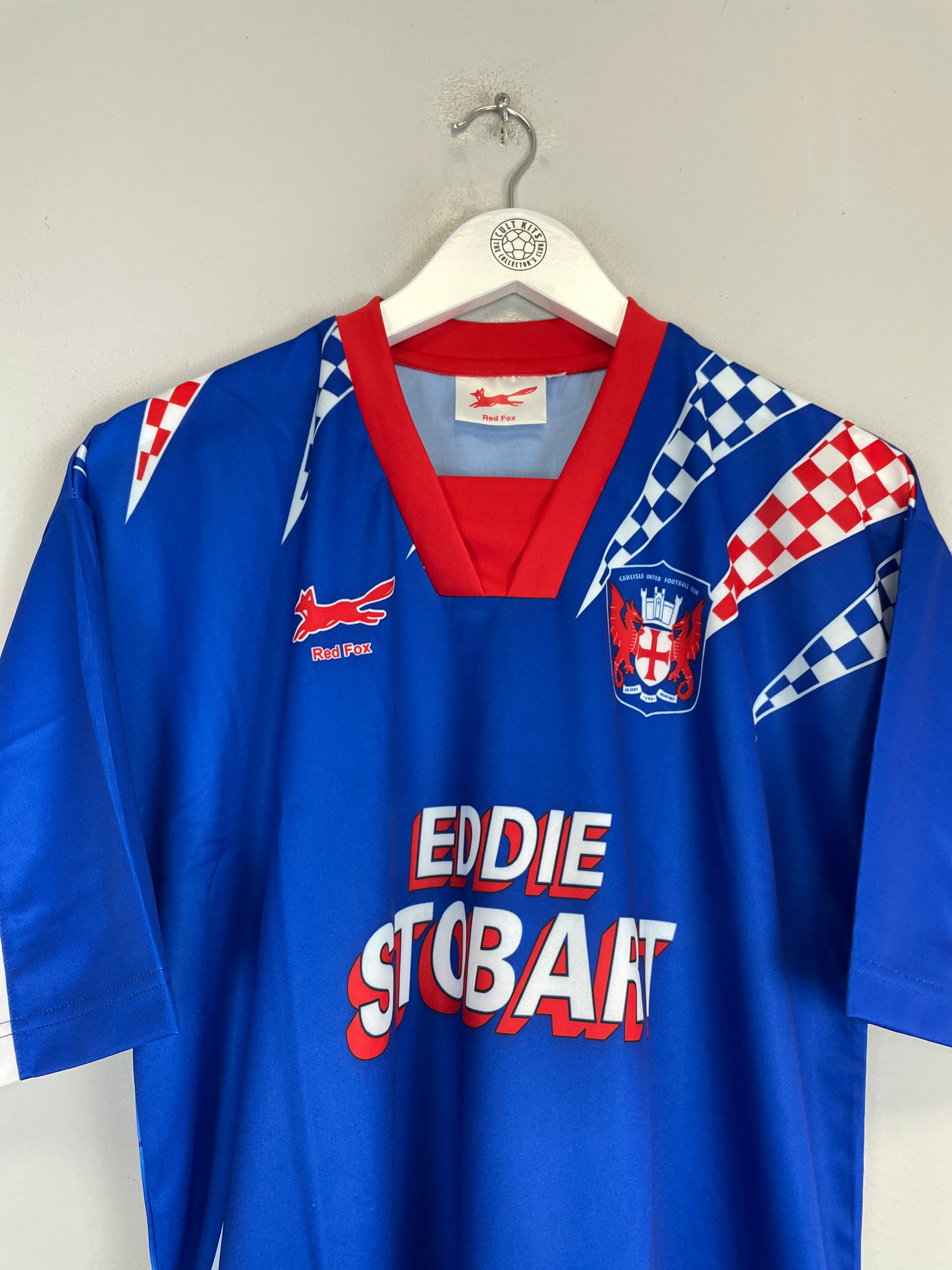 Shop 1995/97 CARLISLE *MINT* HOME SHIRT (L) RED FOX, classic football shirts, vintage football shirts & retro soccer jerseys at Cult Kits