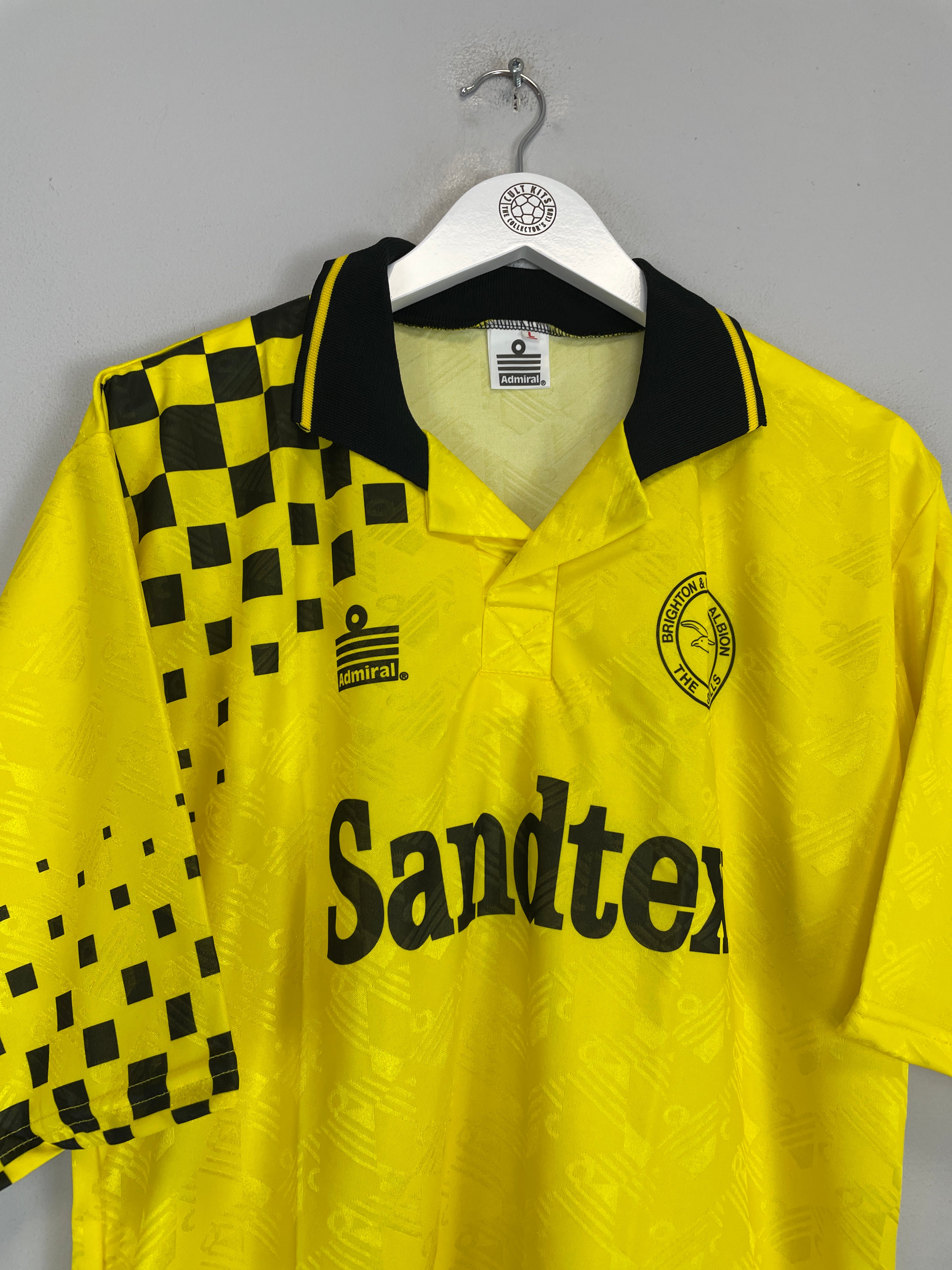 Shop 1995/96 BRIGHTON *MINT* AWAY SHIRT (L) ADMIRAL, classic football shirts, vintage football shirts & retro soccer jerseys at Cult Kits