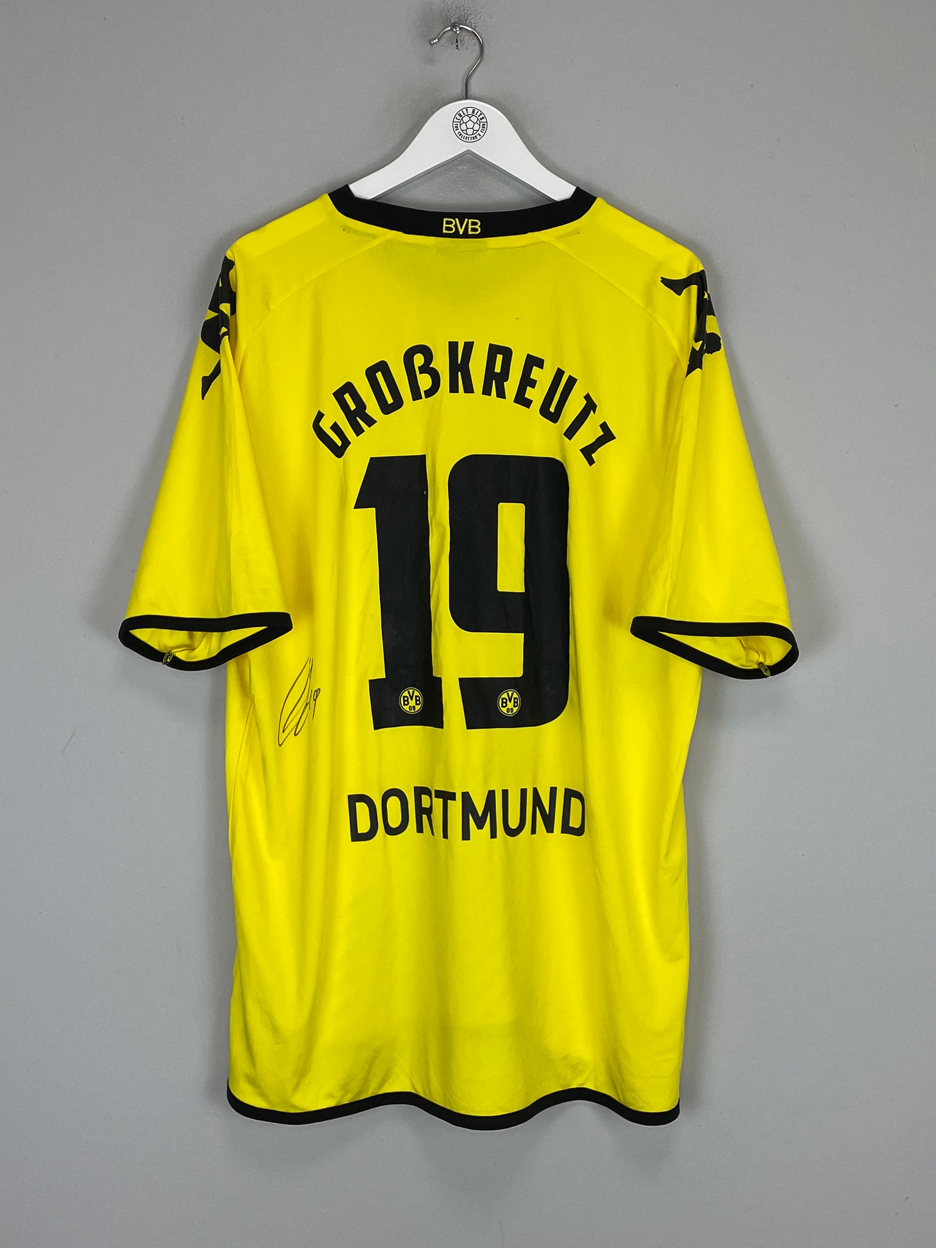Shop 2011/12 DORTMUND GROBKREUTZ #19 *SIGNED* HOME SHIRT (XXL) KAPPA, classic football shirts, vintage football shirts & retro soccer jerseys at Cult Kits