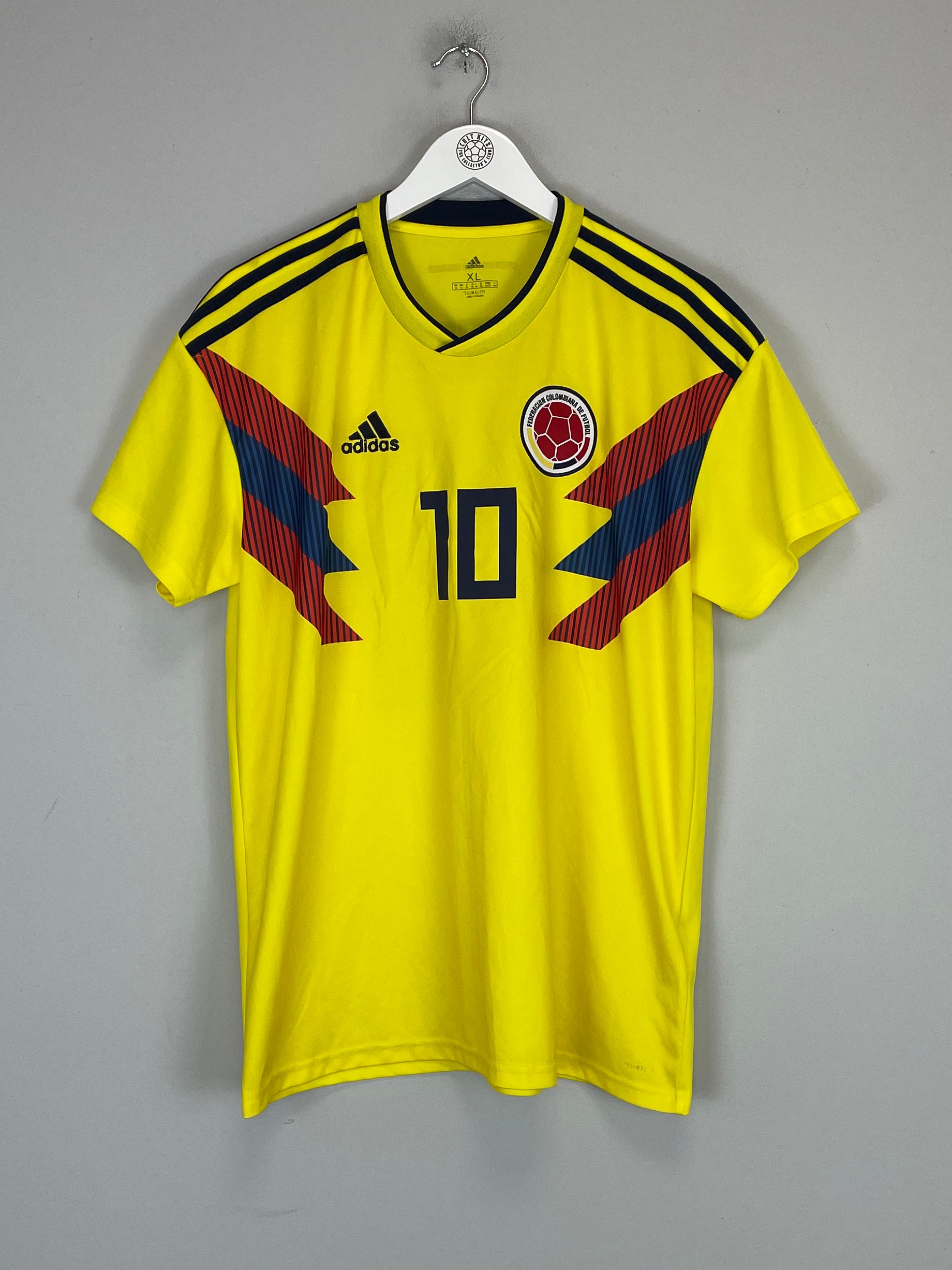 Shop 2018/19 COLOMBIA JAMES #10 HOME SHIRT (XL) ADIDAS, classic football shirts, vintage football shirts & retro soccer jerseys at Cult Kits