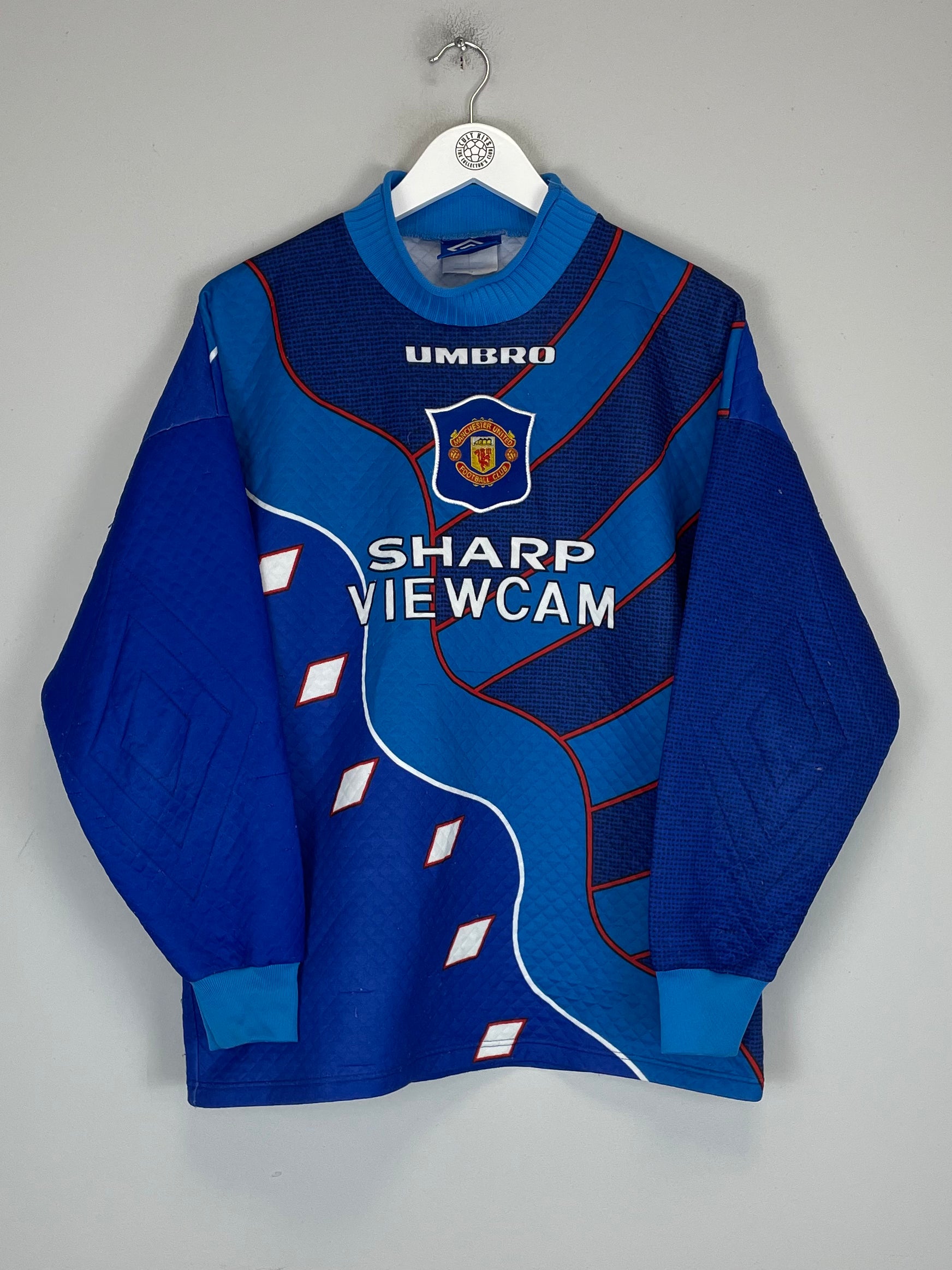 Shop 1995/97 MANCHESTER UNITED SCHMEICHEL #1 GK SHIRT (M) UMBRO, classic football shirts, vintage football shirts & retro soccer jerseys at Cult Kits