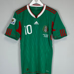 Shop 2010 MEXICO C.BLANCO #10 (FRANCE v MEXICO) HOME SHIRT (M) ADIDAS, classic football shirts, vintage football shirts & retro soccer jerseys at Cult Kits