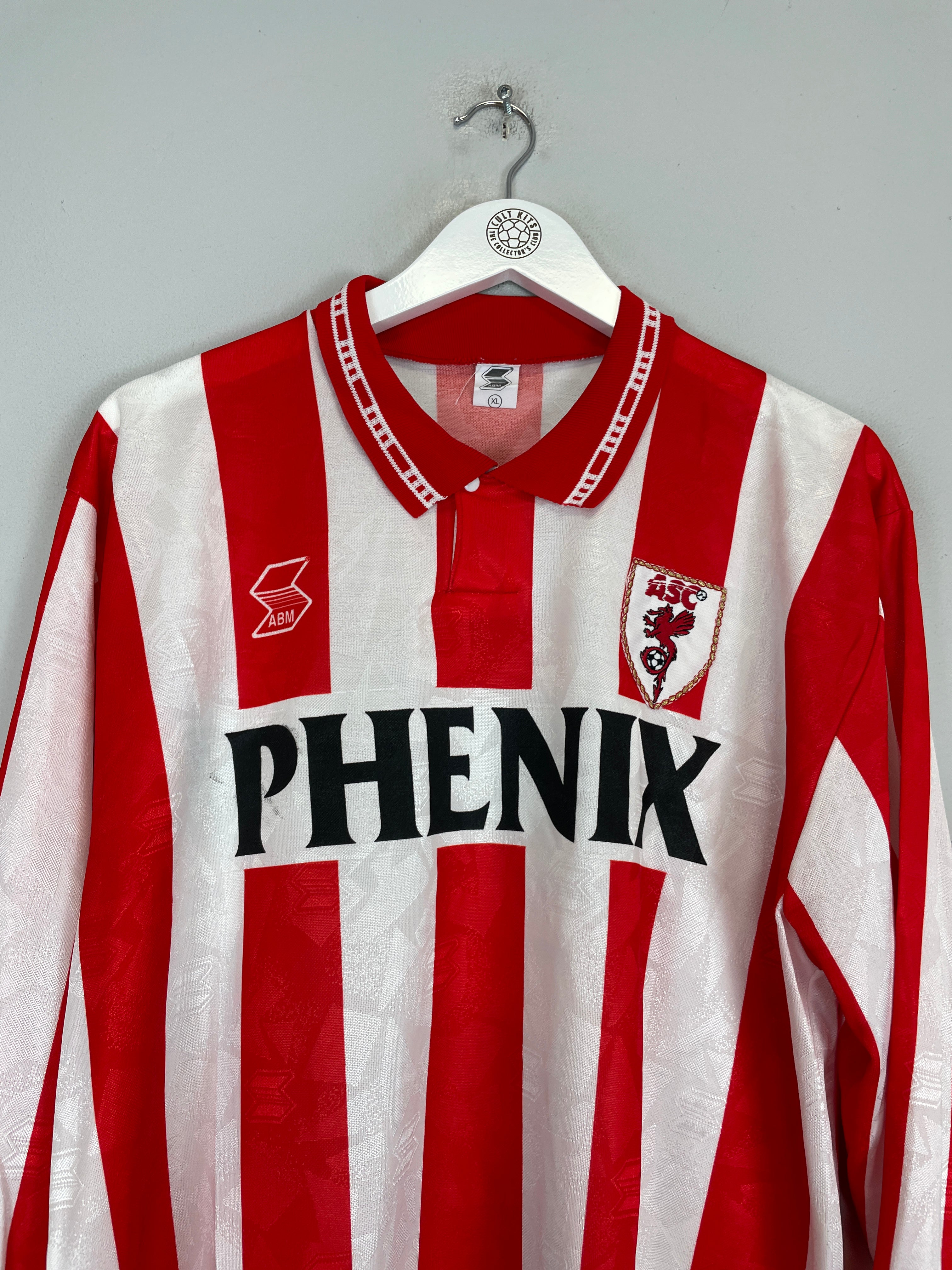 Shop 1994/95 CANNES L/S HOME SHIRT (XL) ABM, classic football shirts, vintage football shirts & retro soccer jerseys at Cult Kits