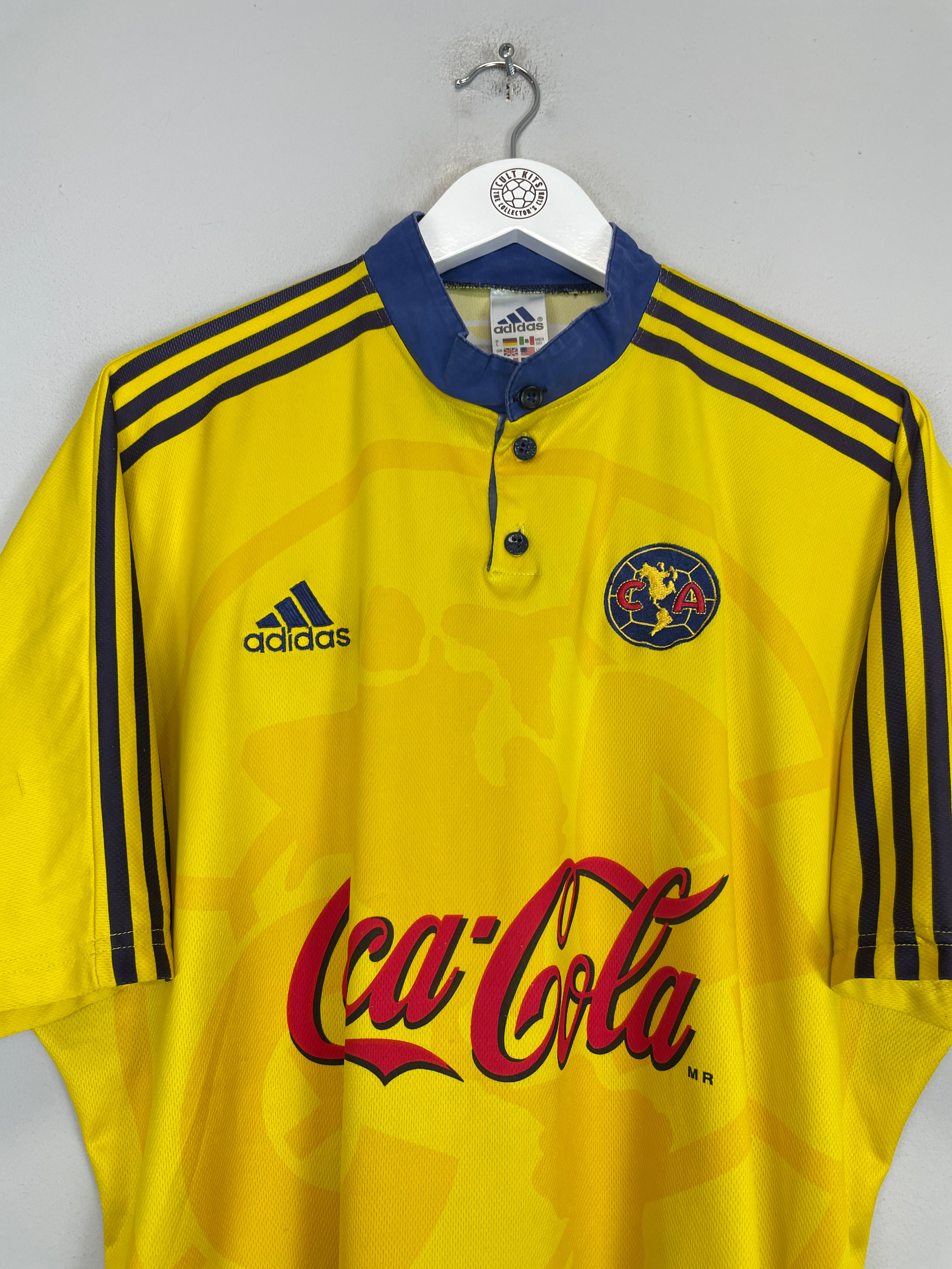 Shop 1999/00 CLUB AMERICA HOME SHIRT (L) ADIDAS, classic football shirts, vintage football shirts & retro soccer jerseys at Cult Kits
