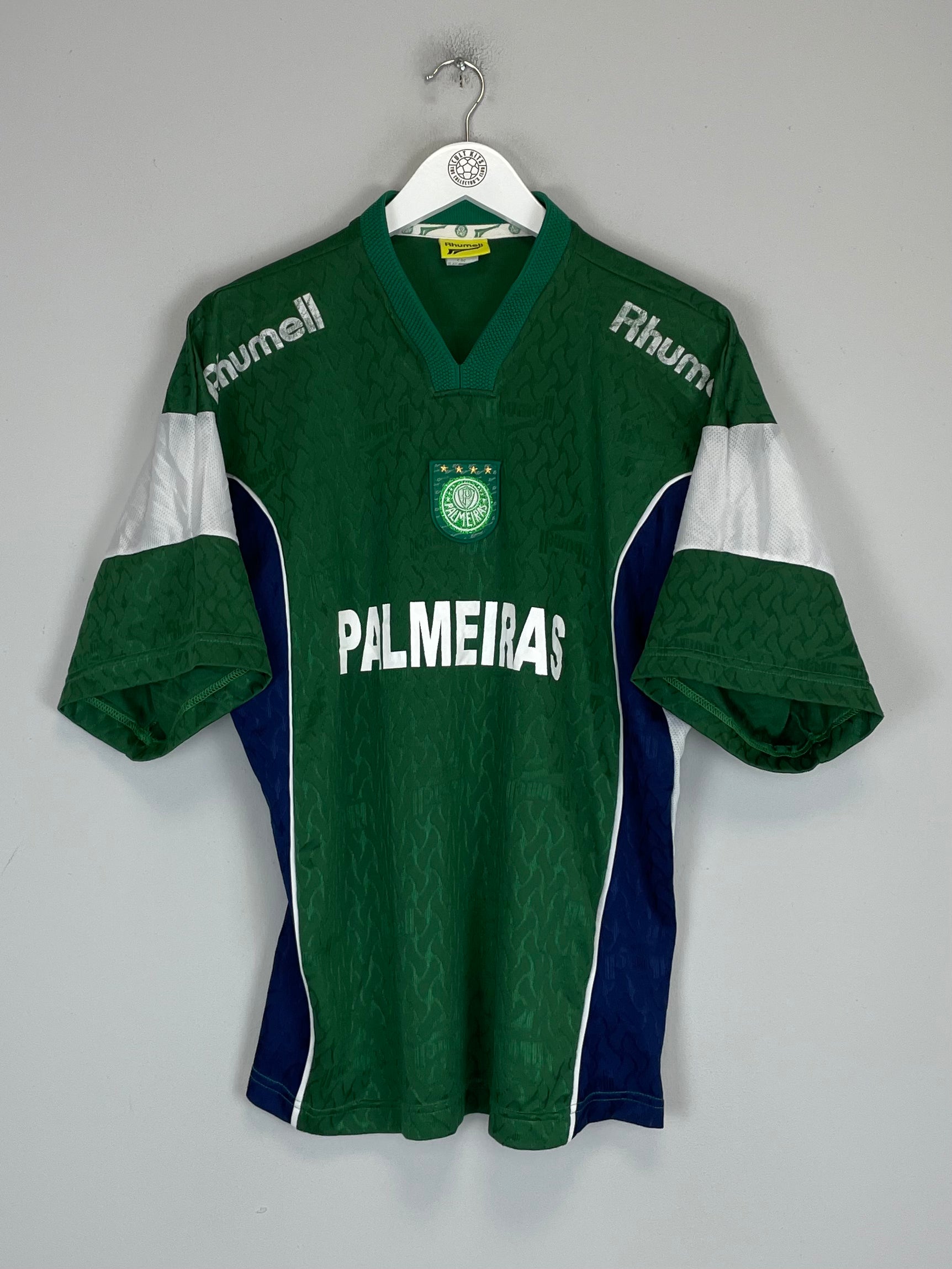 Shop 1999 PALMEIRAS TRAINING SHIRT (L) RHUMMEL, classic football shirts, vintage football shirts & retro soccer jerseys at Cult Kits