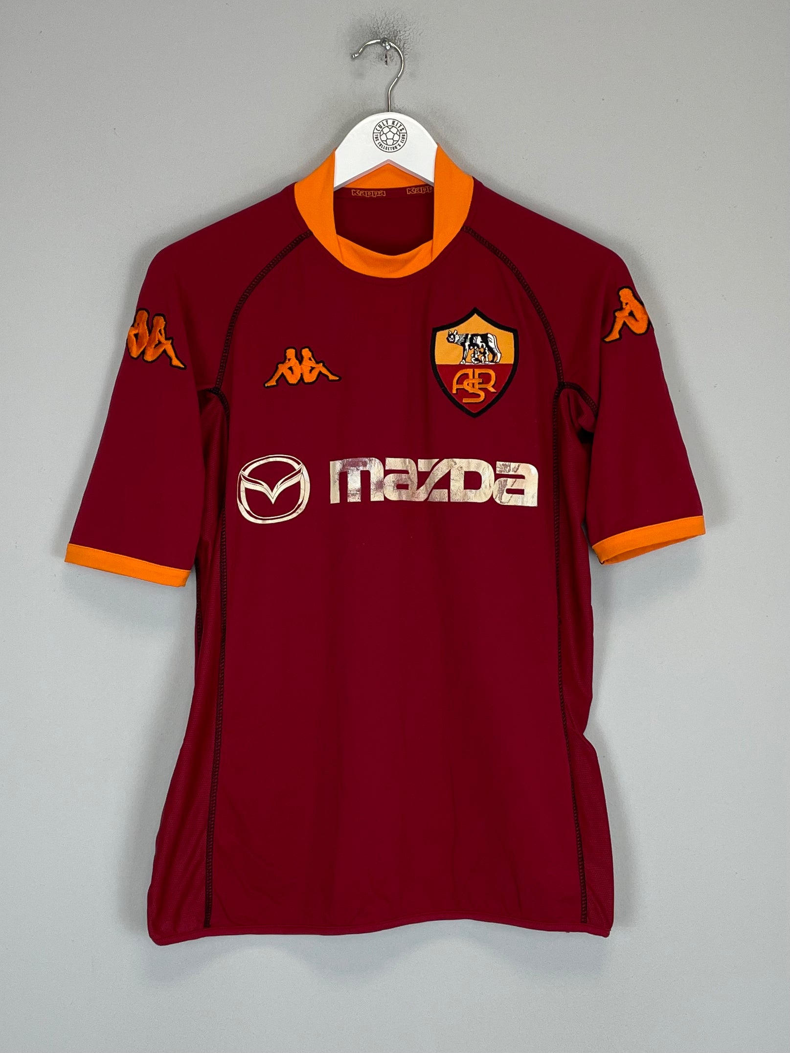 Shop 2002/03 ROMA HOME SHIRT (M) KAPPA, classic football shirts, vintage football shirts & retro soccer jerseys at Cult Kits