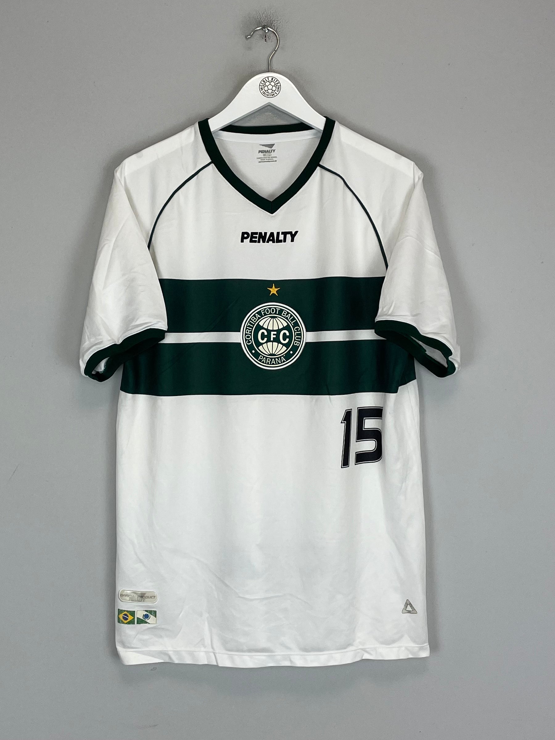 Shop 2003/04 CORITIBA #15 HOME SHIRT (L) PENALTY, classic football shirts, vintage football shirts & retro soccer jerseys at Cult Kits
