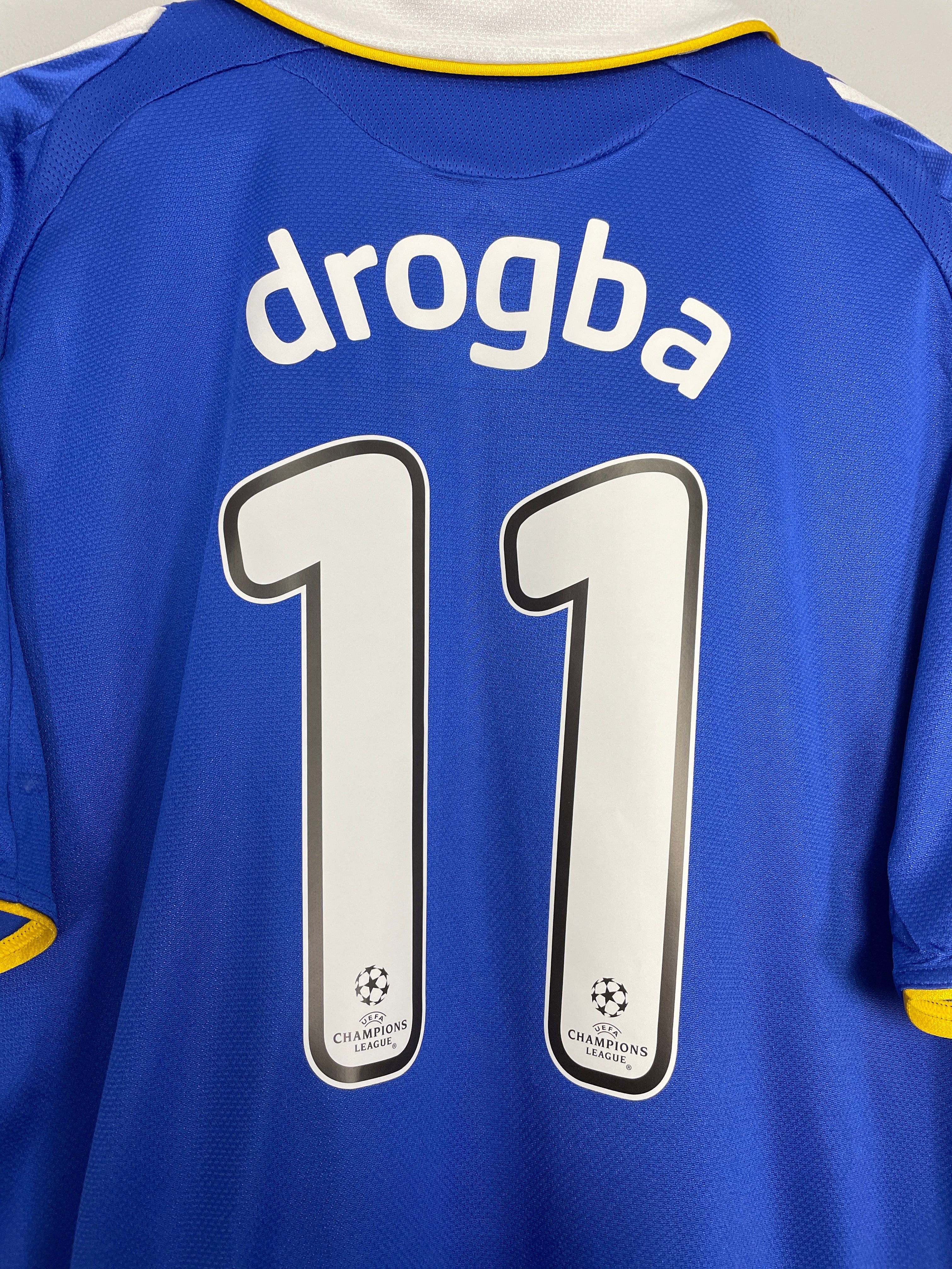 Shop 2008/09 CHELSEA DROGBA #11 C/L HOME SHIRT (XL) ADIDAS, classic football shirts, vintage football shirts & retro soccer jerseys at Cult Kits