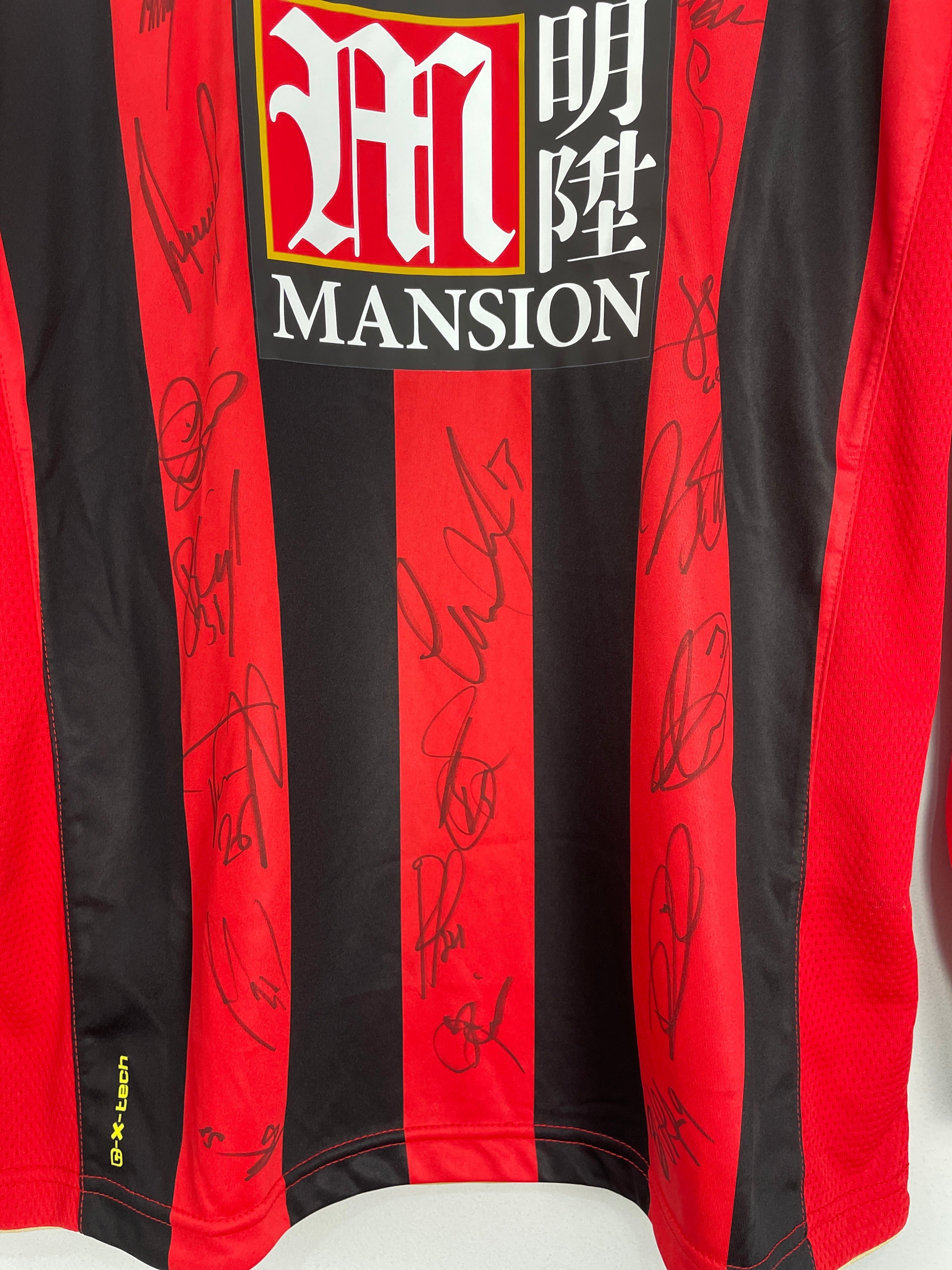 Shop 2016/17 BOURNEMOUTH *SQUAD SIGNED* BNWT L/S HOME SHIRT (S) JD, classic football shirts, vintage football shirts & retro soccer jerseys at Cult Kits
