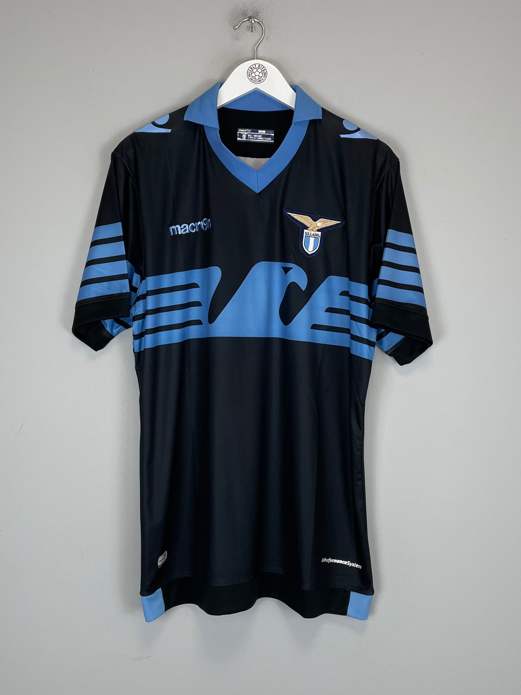 Shop 2015/16 LAZIO AWAY SHIRT (XL) MACRON, classic football shirts, vintage football shirts & retro soccer jerseys at Cult Kits