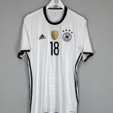 Shop 2016/17 GERMANY KROOS #18 HOME SHIRT (L) ADIDAS, classic football shirts, vintage football shirts & retro soccer jerseys at Cult Kits